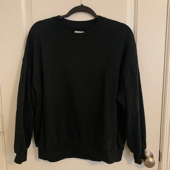 American Eagle Outfitters Tops - American Eagle Plain Black Sweatshirt